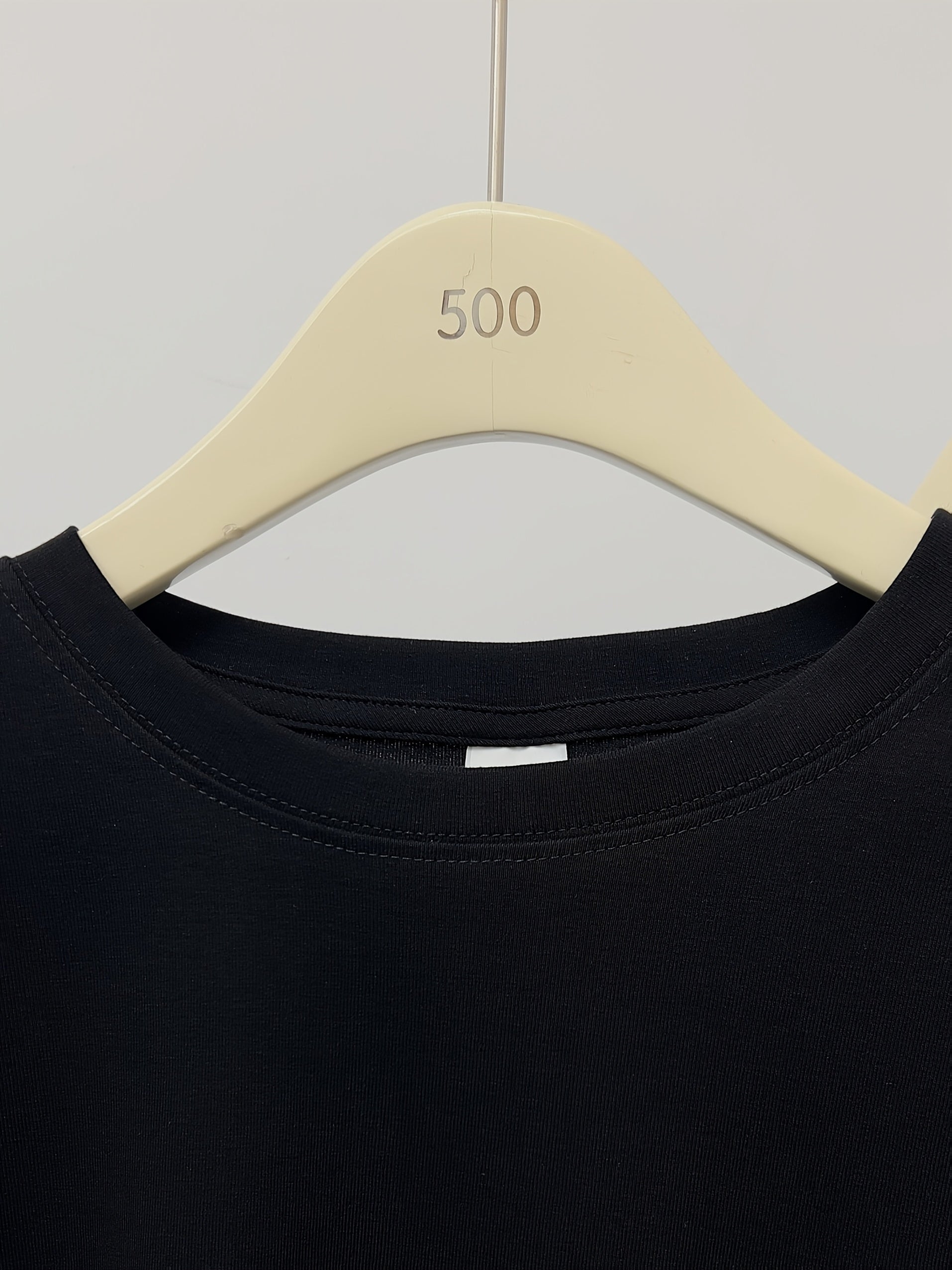 Women's Slim Fit Short Sleeve T-Shirt - Navy Blue Casual Round Neck Top with Brown '32' Letter Print, Breathable Summer Tee for Petite Women, Machine Washable Layering Essential, Versatile Clothing, Trendy Numeral Design, Smooth Texture