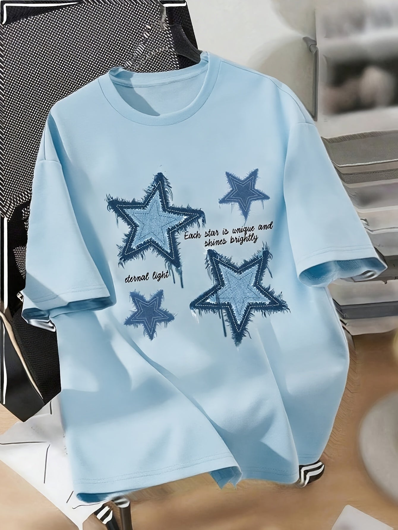 [Elegant T-Shirt] Comfortable Elegant Women's T-Shirt | Fashionable Printed, Round Neck, Suitable for All Seasons, Casual Top, Locally Shipped, Summer Pure Top, Party Must-Have