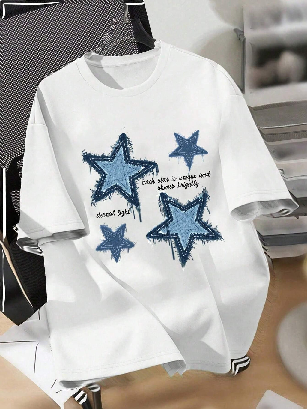 [Elegant T-Shirt] Comfortable Elegant Women's T-Shirt | Fashionable Printed, Round Neck, Suitable for All Seasons, Casual Top, Locally Shipped, Summer Pure Top, Party Must-Have