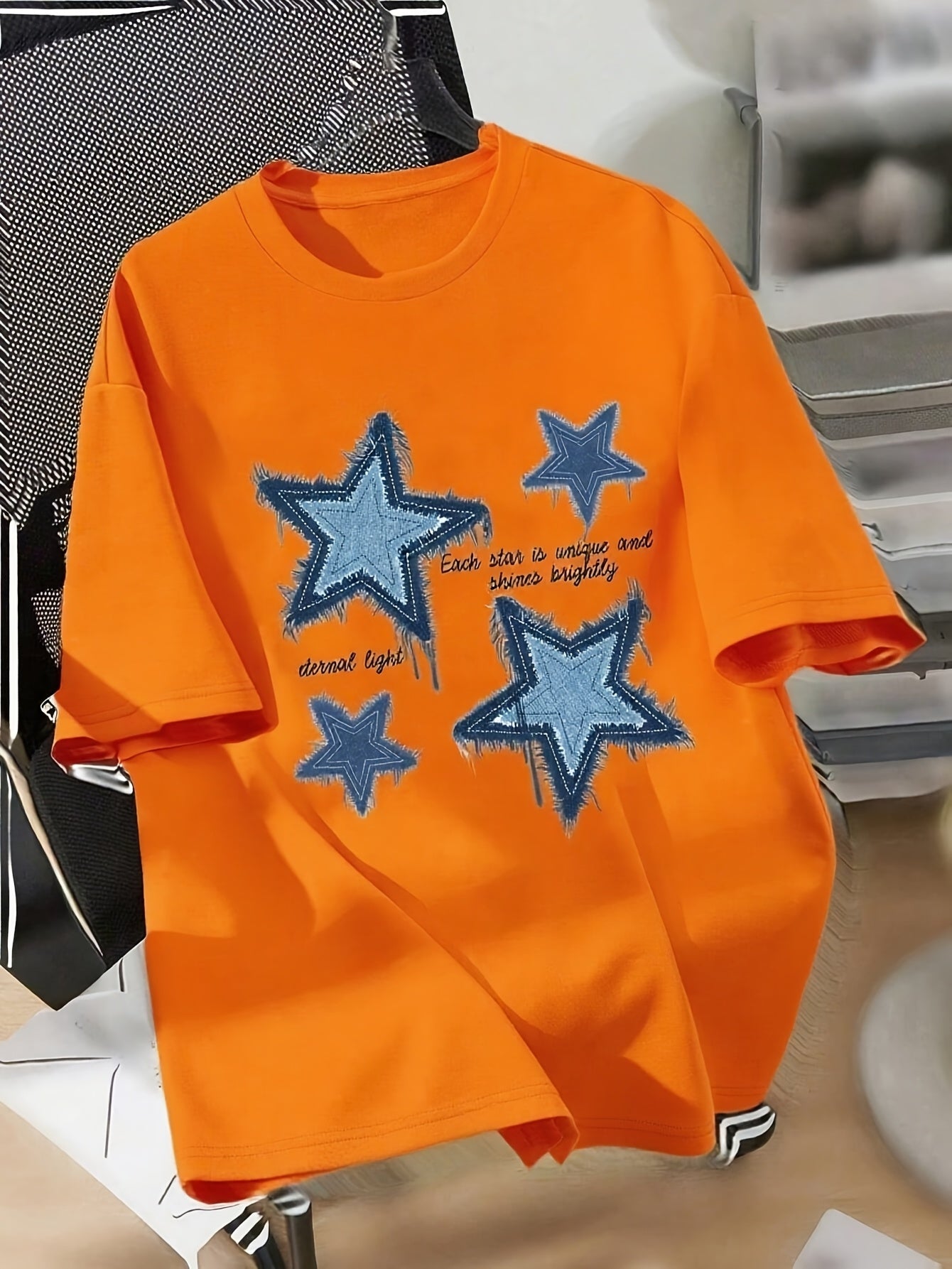 [Elegant T-Shirt] Comfortable Elegant Women's T-Shirt | Fashionable Printed, Round Neck, Suitable for All Seasons, Casual Top, Locally Shipped, Summer Pure Top, Party Must-Have