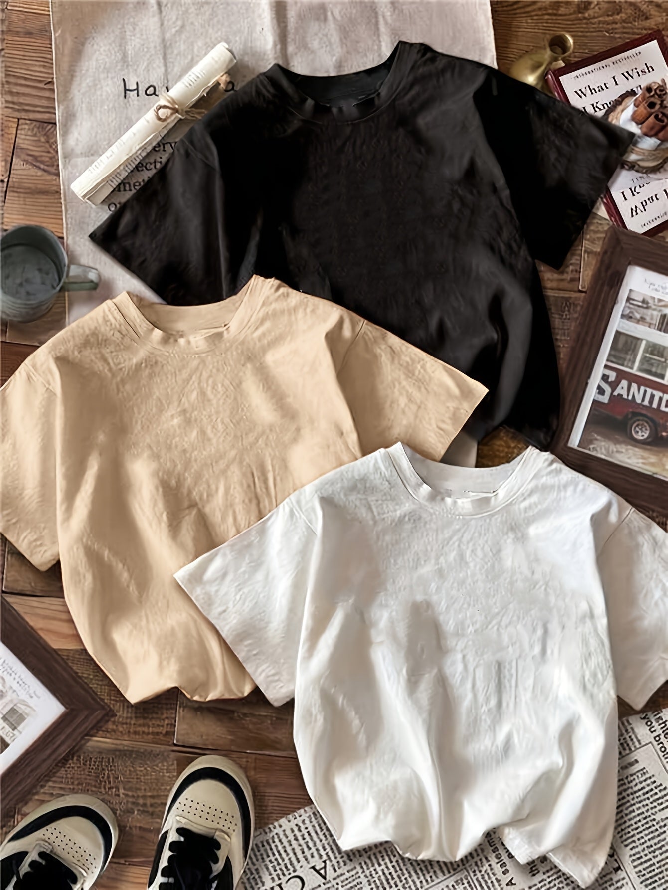New Women's fashionable casual T-shirt three piece set combination